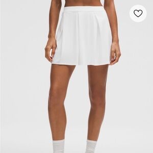 lululemon angled pleat tennis skirt